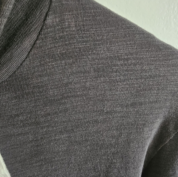 Vince Regular Fit Slub Lightweight Long Sleeves Gray Men's Hoodie Size S - Picture 5 of 7
